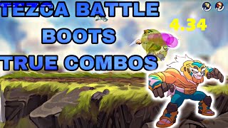 TEZCA BATTLE BOOTS TRUE COMBOS [upl. by Akinek]