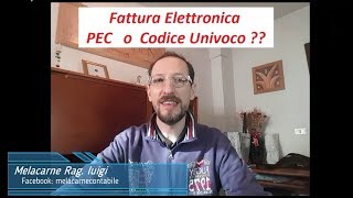 Fattura Elettronica  Meglio usare la PEC o il Codice Destinatario  Tutorial [upl. by Nicram30]