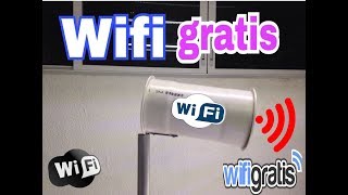 🔴con esta antena puedes tener WIFI gratis y hasta 5 kms REAL [upl. by Nairod]