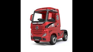 Camion Elettrico per Bambini Mercedes Actros 12V Rosso [upl. by Yraek]