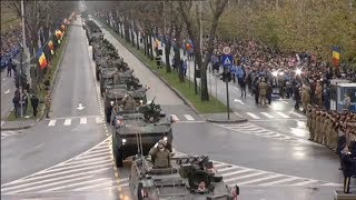 Romania National Day 2017  Military Parade [upl. by Alleynad526]