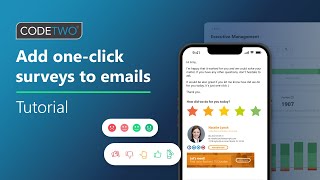 CodeTwo tutorial Add oneclick surveys to emails and analyze customer satisfaction data [upl. by Koch71]