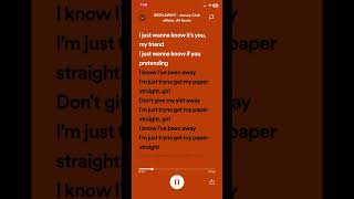 Been Away • Brent Faiyaz spotify lyrics fyp [upl. by Colt219]