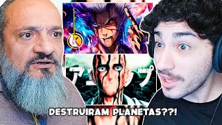 VOLTOU NO TEMPO COMO  Saitama amp Garou One Punch Man  Anirap amp Okabe  REACT [upl. by Sybila183]