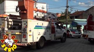 AGORA É SÉRIO PROTESTO NA VILINHA X ELETROPAULO 3 DIAS SEM ENERGIA CAMINHÃO DA ELETROPAULO [upl. by Aicital]