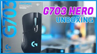 로지텍 G703 HERO WIRELESS 무선 게이밍 마우스 간단 리뷰 4k [upl. by Piselli]