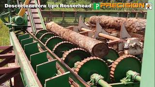 Descortezador tipo Rosserhead marca Precision [upl. by Yesnikcm]