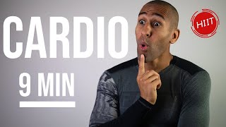 9 MIN CARDIO HIIT INTENSE  Exercices cardio variés  Sans matériel  9 minutes 2020 [upl. by Ayin]