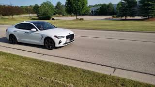 2019 Genesis G70 33T AWD with JUN BL GT Exhaust [upl. by Esinwahs703]