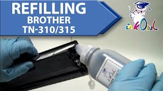 How to Refill a Brother TN310 TN315 TN320 TN325 TN328 Toner Cartridge [upl. by Abernon]