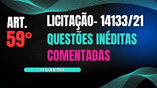 10 Questões estilo CEBRASPE ART 59 Propostas desclassificadas Lei 14 1332021 [upl. by Bainbrudge313]