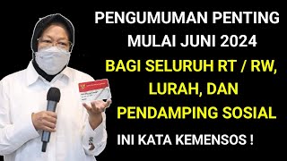 PENGUMUMAN PENTING UNTUK SEMUA RTRW amp PENDAMPING SOSIAL INI KATA KEMENSOS  INFO PKH BPNT HARI INI [upl. by Aiblis811]