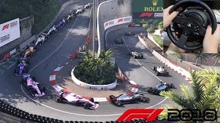 Quebra o Bico mas Termina Gp Monaco Jogo F1 2018 Carreira Gameplay [upl. by Alehcim]