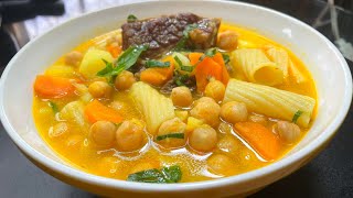 Sopa de Garbanzos con Costilla de Res [upl. by Aicsile]