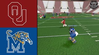 Memphis  6 Oklahoma  Roblox NCAAF Season 15 Week 3 [upl. by Betta567]