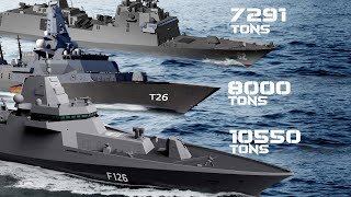 Super Frigates F126 vs Type26 vs FFG62  Why the F126 is so Big [upl. by Alahsal786]