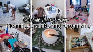 Extreme Messy Home Cleaning Motivation  Decluttering amp Organizing  Deep Cleaning  Unpacking [upl. by Romo]