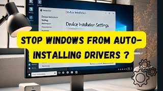 Stop Windows from AutoInstalling Drivers Easy StepbyStep Guide [upl. by Namhcan]