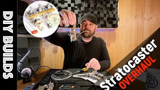 Fender Stratocaster Maintenance Restring Clean Fretboard Rewire Volume amp Tone [upl. by Sitoeht280]