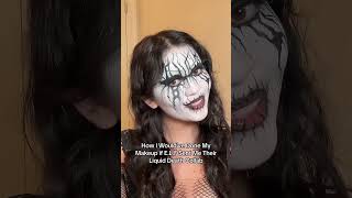 Corpse Paint Makeup elfcosmetics corpsepaint makeuptutorial blackmetal altmakeup liquiddeath [upl. by Grenier935]