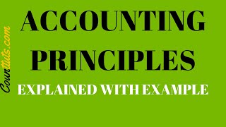 Accounting Principles  Explained with Examples [upl. by Macfarlane]