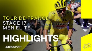 UNFORGETTABLE VICTORY 🤩  Tour de France Stage 17 Race Highlights  Eurosport Cycling [upl. by Declan]