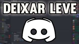 Como Deixar o Discord mais Leve Otimizar 2024 [upl. by Weiler686]