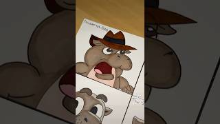 Moo Deng in 4 MORE Cartoon Styles shorts moodeng meme [upl. by Alejna849]