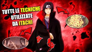 TUTTE LE TECNICHE UTILIZZATE DA ITACHI UCHIHA [upl. by Hilliard249]