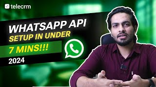 How to setup WhatsApp Cloud API Hindi I Telecrm [upl. by Latsryc]