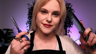 A Relaxing ASMR Haircut amp Colour Consultation [upl. by Assiran]