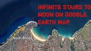 Infinite stairs to moon on Google Earth map [upl. by Booker]