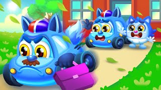 No No Wheres My Daddy Police😭 Became A quotBabyquot For A Day Safety Cartoon  Baby Cars Cartoon [upl. by Avi]