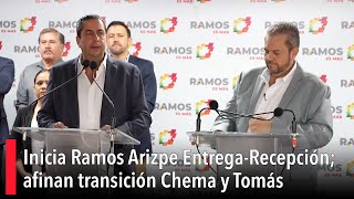 Inicia Ramos Arizpe Entrega Recepción afinan transición Chema y Tomás [upl. by Royce]