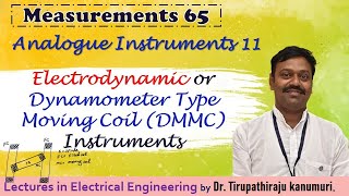 ME65 Electrodynamic or Dynamometer Type Moving Coil Instruments [upl. by Leummas]