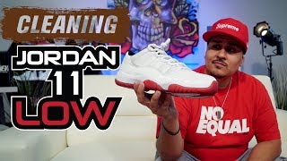 How to clean Jordan 11Low White Mesh [upl. by Pacifica838]