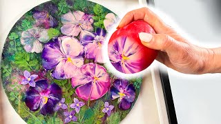 EASY Balloon Dips Art 🎈 Acrylic Pouring for EVERYONE  AB Creative Tutorial [upl. by Ynohtnaed]