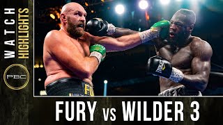 Fury vs Wilder 3 HIGHLIGHTS October 9 2021 [upl. by Berardo]