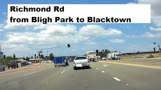 【Sydney drive West】 Driving on Richmond Rd from Bligh ParkA9 to Blacktown [upl. by Sharline]