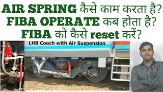 AIR SPRING कैसे काम करता है FIBA OPERATE कब होता है FIBA को कैसे reset करें [upl. by Kamat]