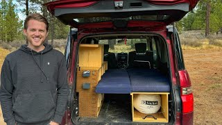 DIY Honda Element Micro Camper Tour [upl. by Eigram]