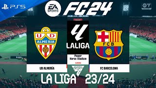 FC 24 Almeria vs Barcelona  La Liga 2024  PS5 [upl. by Linetta522]