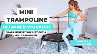 10 min Beginner Mini Trampoline Workout  Low Impact Fitness [upl. by Trici]