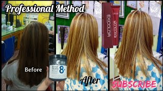 Professional Method step by step Ash Blonde Highlights  process for beginners  By Amna [upl. by Shuler493]