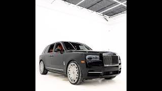 2022 RollsRoyce Cullinan black with mandarin orange interior luxurys [upl. by Wollis603]