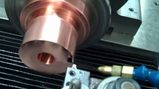 Diamond Turning Copper Sample with Measurementswmv [upl. by Akerehs269]