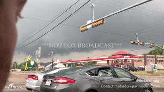 Malakoff TX Tornado Warned Storm Moves Through Town Tornado Sirens 4 29 2017 [upl. by Tannen]