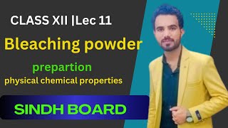 Bleaching powder CaOCl2 class 12  lec11 [upl. by Nilrev638]