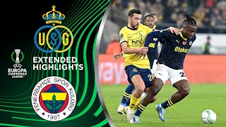 Union SaintGilloise vs Fenerbahçe SK Extended Highlights  UECL Round of 16 1st Leg  CBS Sports [upl. by Iz705]