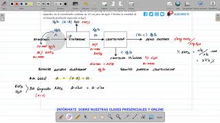 EJERCICIO BALANCE DE MATERIA VARIAS UNIDADES INGENIERÍA QUÍMICA [upl. by Gathard]